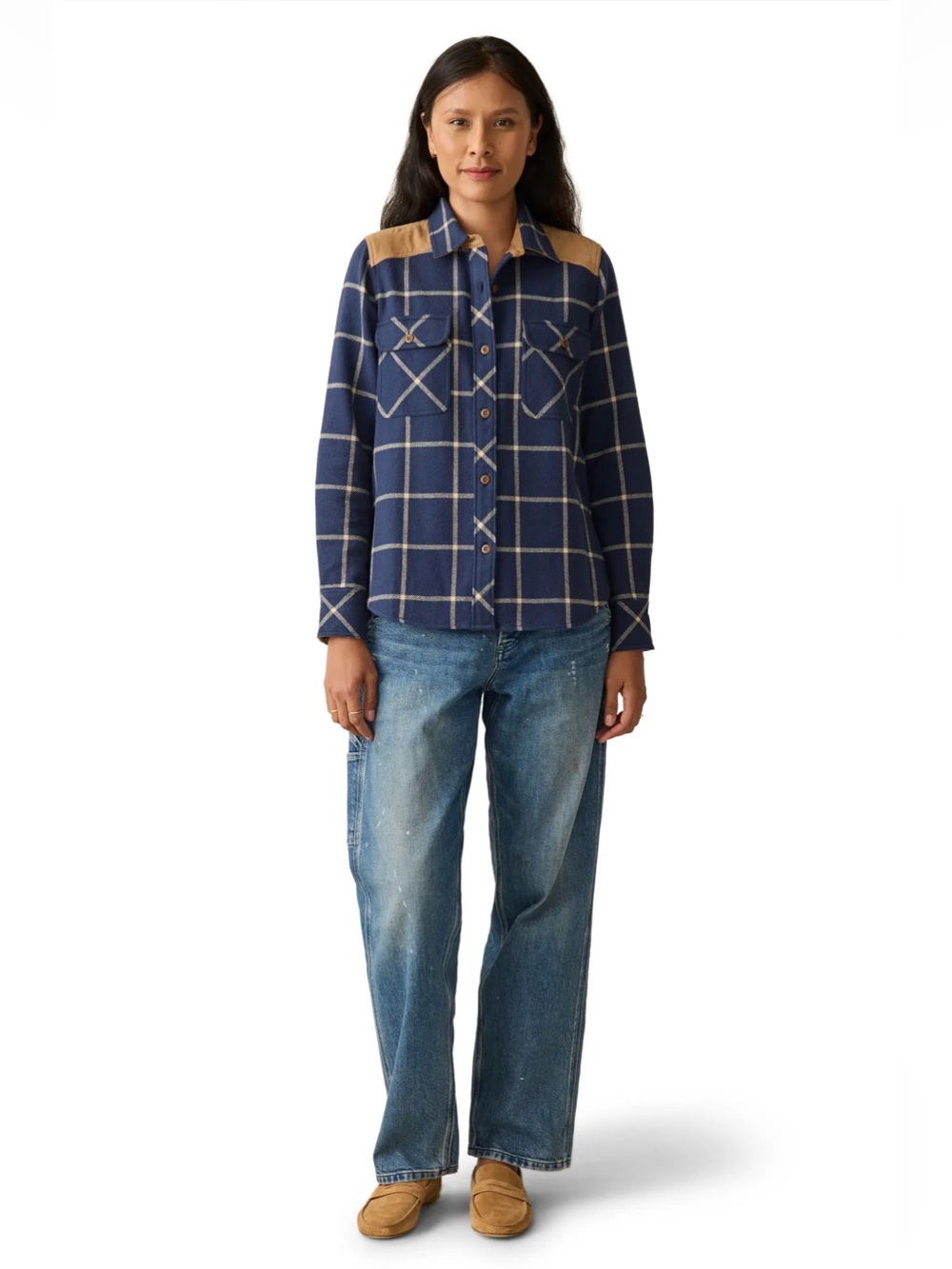 Faherty Daly Plaid Cotton Flannel Shirt